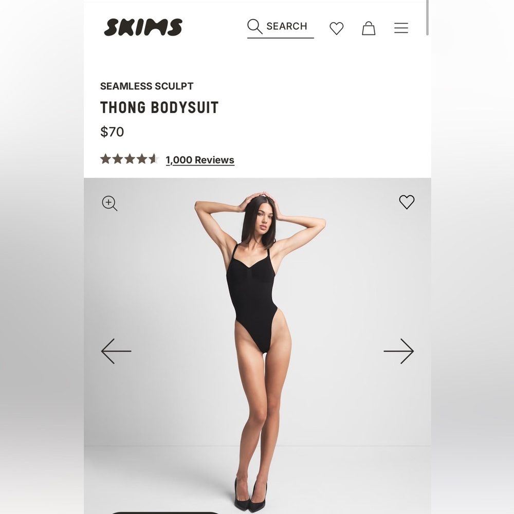 SKIMS Thong Bodysuit Shapewear